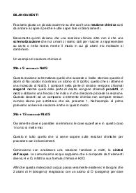 Chimica : bilanciamenti e soluzioni