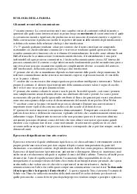 RIASSUNTO DEL LIBRO "Ecologia della parola"