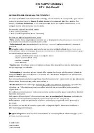 Appunti lezione ICT Prof Mongelli