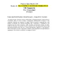 Paniere Quiz Risolti Macchine e Sistemi Energetici – eCampus Prof. Cioccolanti