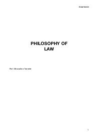 Philosophy of Law (complete program), Prof.Miravalle and Torrente