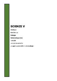 Scienze, intero programma di quinta liceo scientifico