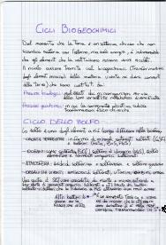 Cicli Biogeochimici: Riassunto e Schemi, Schemi e mappe concettuali di Biologia, microbiologia