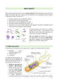 Appunti su cellula procariotica e cianobatteri