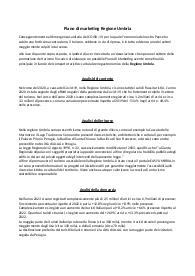PIANO DI MARKETING REGIONE UMBRIA