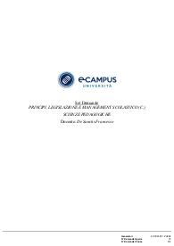 Paniere di PRINCIPI, LEGISLAZIONE E MANAGEMENT SCOLASTICO, Prof DE SANCTIS, ECAMPUS - Chiuse - AGGIORNATE 2023