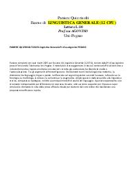 PANIERE QUIZ RISOLTI 2025 Linguistica Generale Prof.ssa Agovino PEGASO
