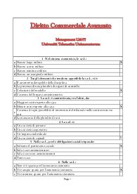 Diritto Commerciale Avanzato - Management LM77 - Università Telematica Unimercatorum
