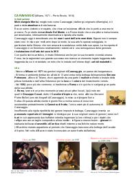 Riassunti su caravaggio