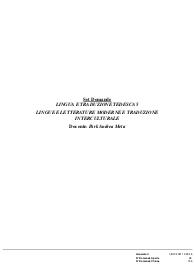 Paniere LINGUA E TRADUZIONE TEDESCA 5 prof. Birk Andrea Meta