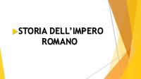 Storia dell'impero romano da Augusto alla caduta dell'impero romano d'occidente