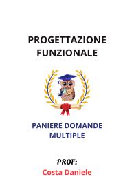 Paniere PROGETTAZIONE FUNZIONALE, Ecampus, 2025, Costa Daniele - RISPOSTE MULTIPLE