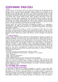 Ripasso per maturità- Letteratura Italiana