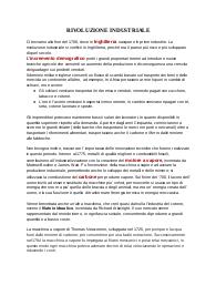 LA PRIMA RIVOLUZIONE INDUSTRIALE