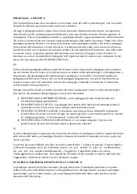Riassunto e appunti lezioni di pedagogia fondamentale, cap 8,11,14