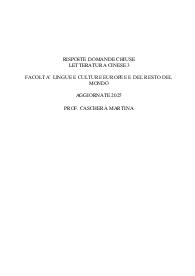 Risposte domande chiuse letteratura cinese 3 aggiornate 2025 uniecampus