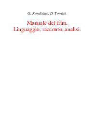 Manuale del film. Linguaggio, racconto, analisi - Gianni Rondolino; Dario Tomasi