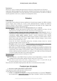 Riassunto Introduzione alla Retorica di Reboul