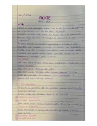 Appunti filosofia - Fichte