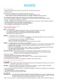 Riassunto + appunti di filosofia su Johann Gottlieb Fichte