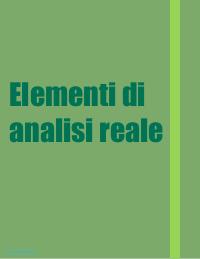 elementi di Analisi reale: teoria