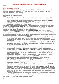 Lezioni di Lingua Italiana per la Comunicazione