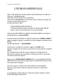 L'europa medievale (dall'anno mille)