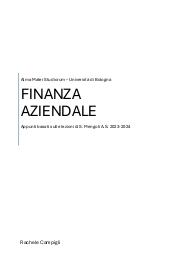 Appunti di Finanza Aziendale, professore S. Mengoli, Unibo (CLAMM), A.S. 2023/2024