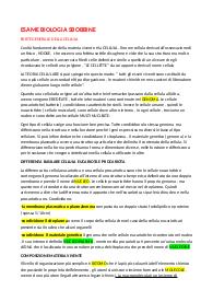 Appunti completi per esame di Biologia
