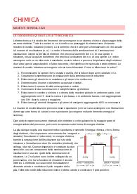 riassunto delle lezioni di 5° di chimica - scuola superiore