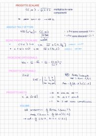 Riassunto algebra lineare e geometria