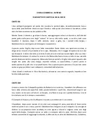 DIVINA COMMEDIA di D. Alighieri, INFERNO riassunto canti dal XXI al XXVIII