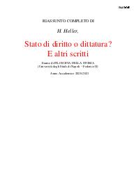 H. Heller, Stato di diritto o dittatura? E altri scritti