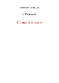 Chanel e il teatro