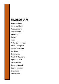 Intero programma di filosofia quinta liceo scientifico
