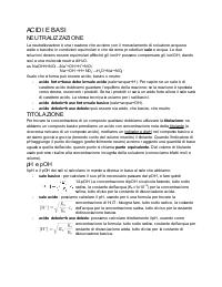 Appunti acidi e basi, chimica
