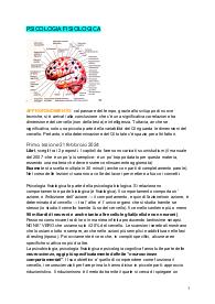 Appunti di psicologia fisiologica