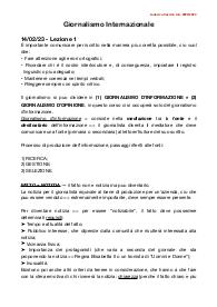 Appunti completi giornalismo internazionale