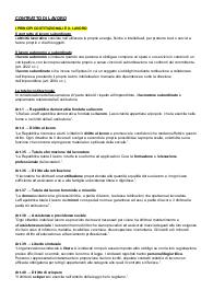 Contratto di lavoro - DIRITTO - SCUOLA SUPERIORE