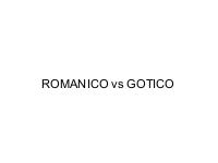 ROMANICO vs GOTICO: SCULTURA