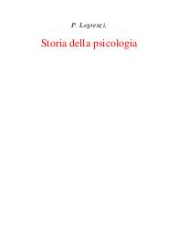 P. Legrenzi, Storia della psicologia