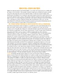 Riassunti spagnolo, Cervantes