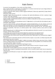 Italo Svevo riassunto per scuola superiore