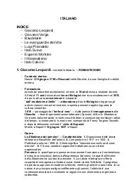 Appunti Italiano quinta superiore