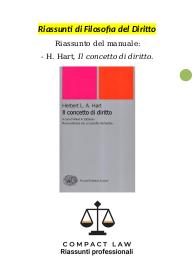 Riassunto integralmente sostitutivo - HART - Il Concetto di Diritto