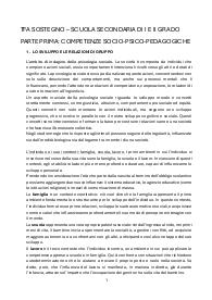 Riassunto manuale TFA SOSTEGNO e CONCORSO DOCENTI