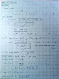 Metodi Analitici e Numerici per l'Ingegneria _ Formulario primo parziale