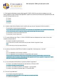 paniere svolto: Diritto processuale civile