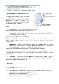 L'allattamento naturale (C.I. Nutrizione materno-infantile)
