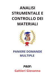 Paniere di ANALISI STRUMENTALE E CONTROLLO DEI MATERIALI, ECAMPUS -- Multiple